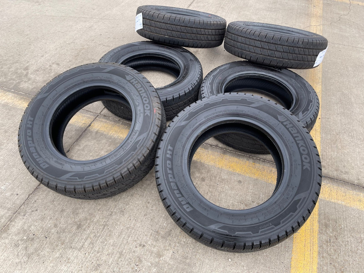 (6) 205/75/16 Hankook Dynapro H/T tires LT 10 ply load range E NEW TAKE OFFS! Texas Truck Tire
