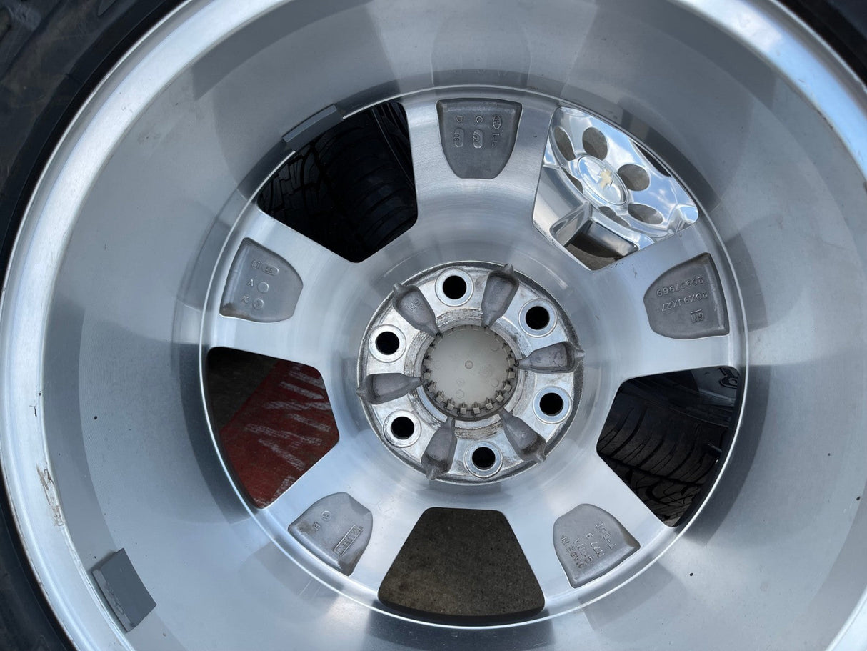 20" Chevy Silverado Tahoe Suburban OEM 5652 wheels rims tires PIRELLI A/T Texas Truck Tire