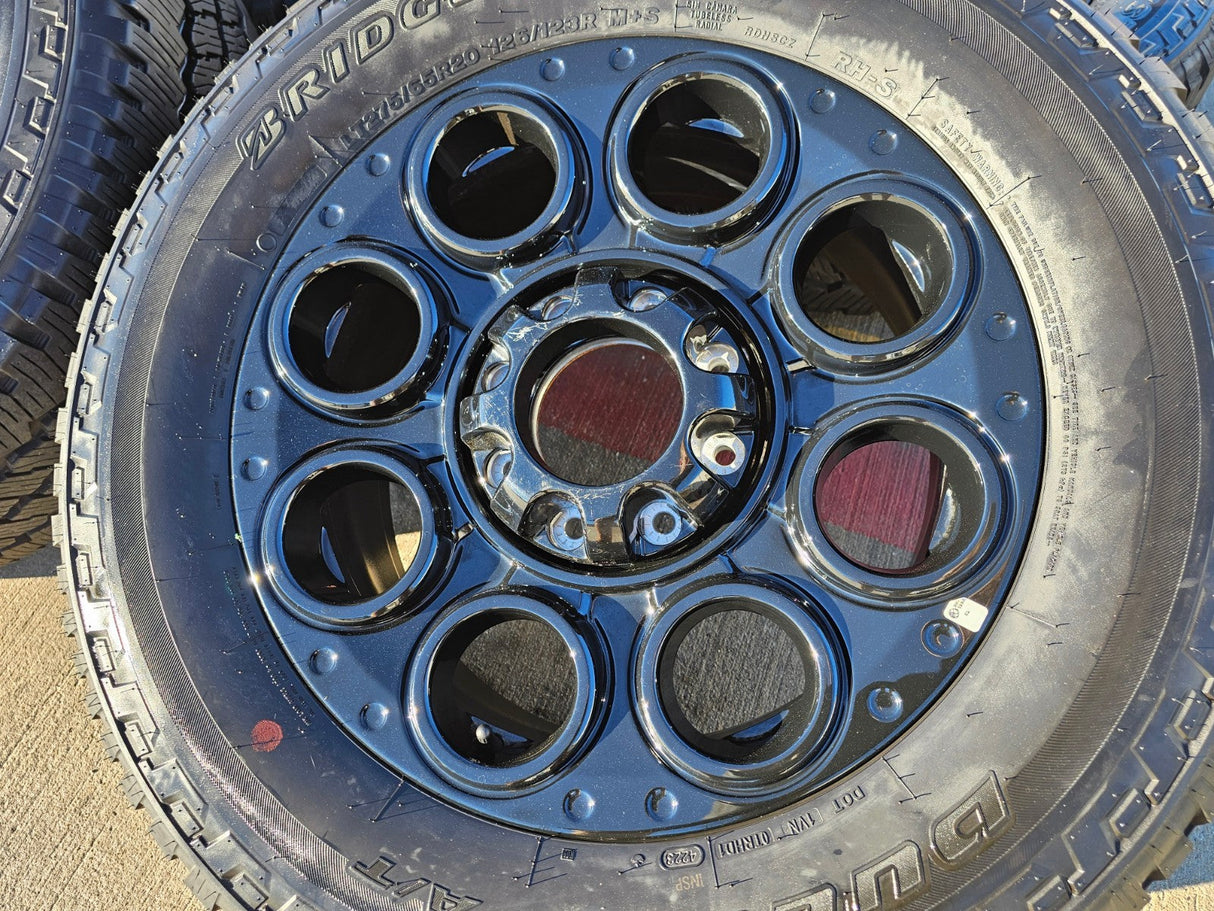 20" Ford F-250 F-350 OEM black Lariat 10299 10484 wheels rims 2024 2025 2026 Texas Truck Tire