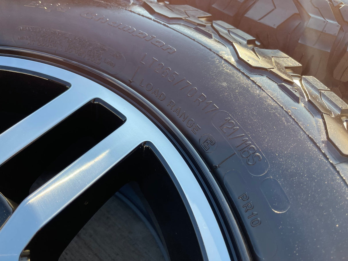 17" INEOS Grenadier OEM black wheels rims 8775 tires 2023 2024 2025 2026 NEW BFG Texas Truck Tire