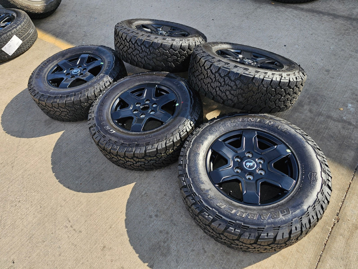 17" Ford Bronco wheels rims 95292 10383 SASQUATCH Ranger 2024 2025 GENERAL A/TX Texas Truck Tire