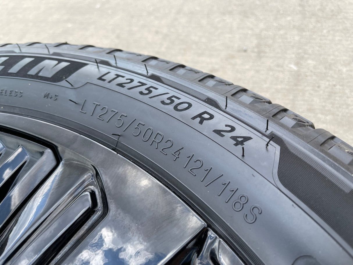 24" Cadillac Escalade IQ DEEP SPACE EV OEM wheels rims Hummer 2500 2025 2026 NEW Texas Truck Tire