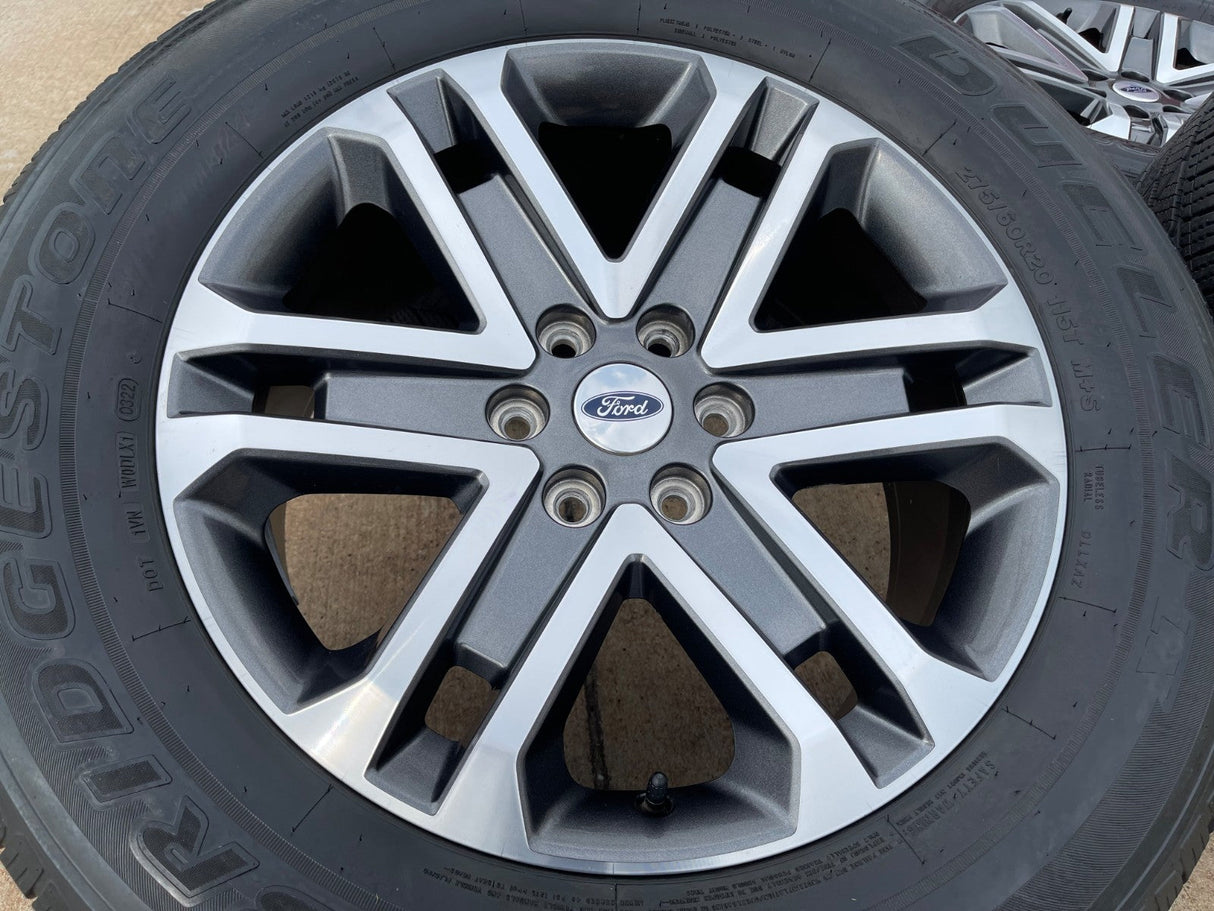 20" Ford F-150 OEM rims wheels 10345 95025 Expedition 2022 2023 2024 BRIDGESTONE Texas Truck Tire