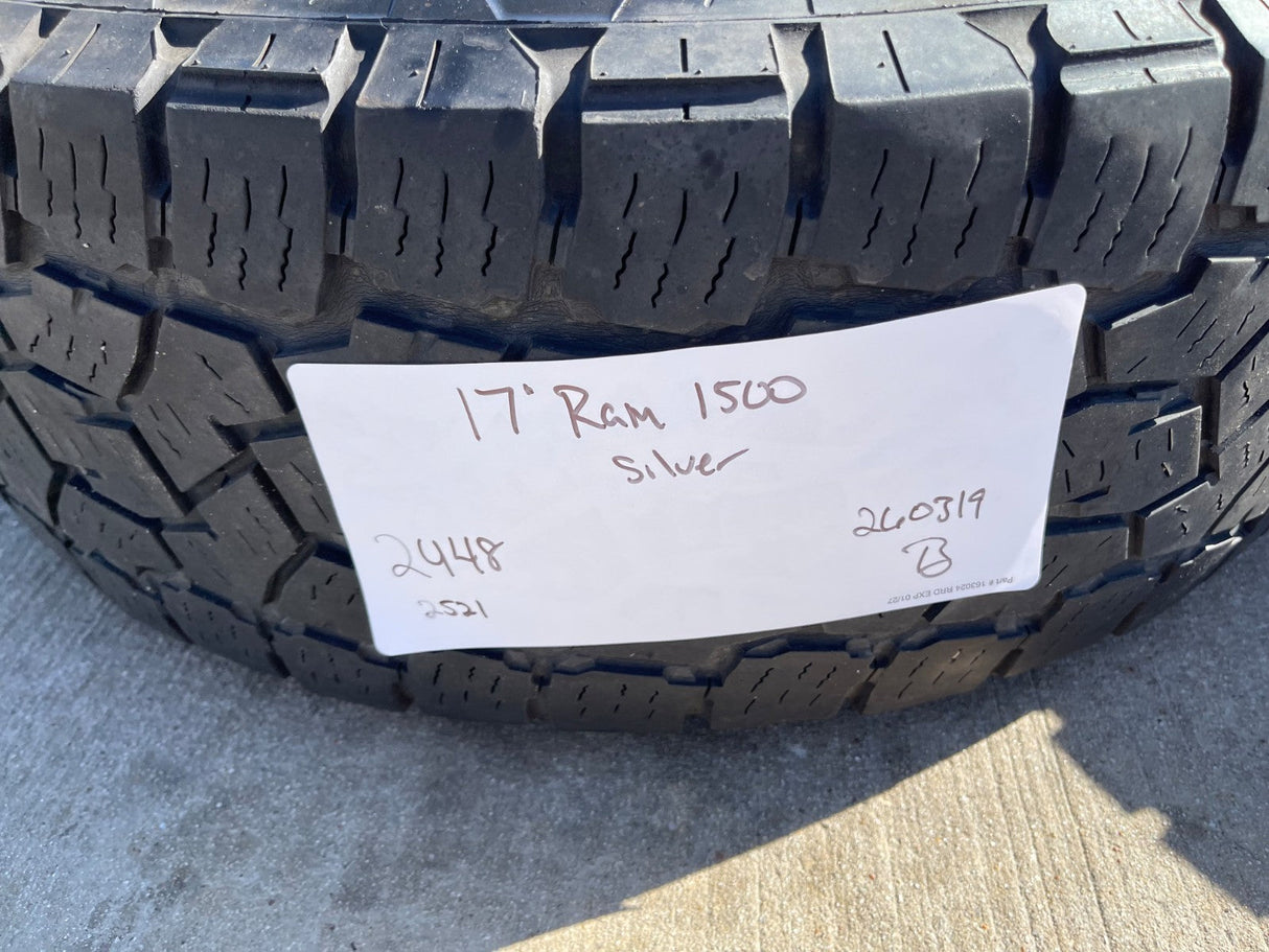 17" Dodge Ram 1500 OEM 2448 wheels rims 5x139 5x5.5 tires TOYO A/T3 Texas Truck Tire