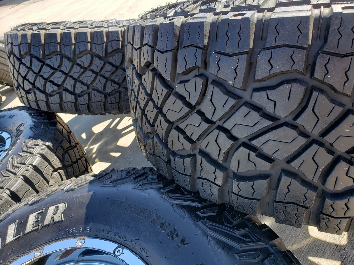 18x9 GEAR 737 wheels rims tires Ford F-150 Chevy RAM 1500 Tacoma 6x139 6x135 Texas Truck Tire