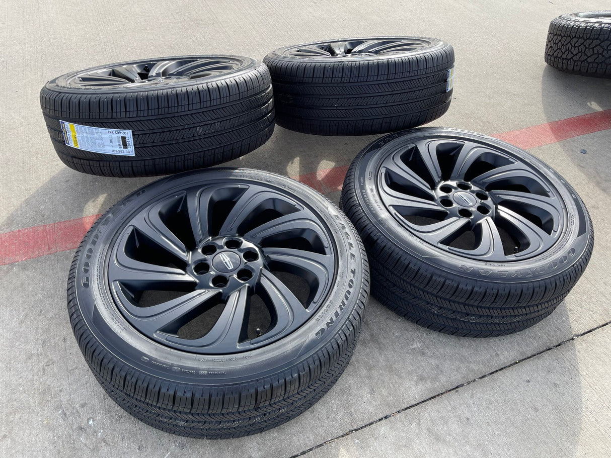 22" Lincoln Navigator OEM rims wheels Black Label 10497 NEW Texas Truck Tire