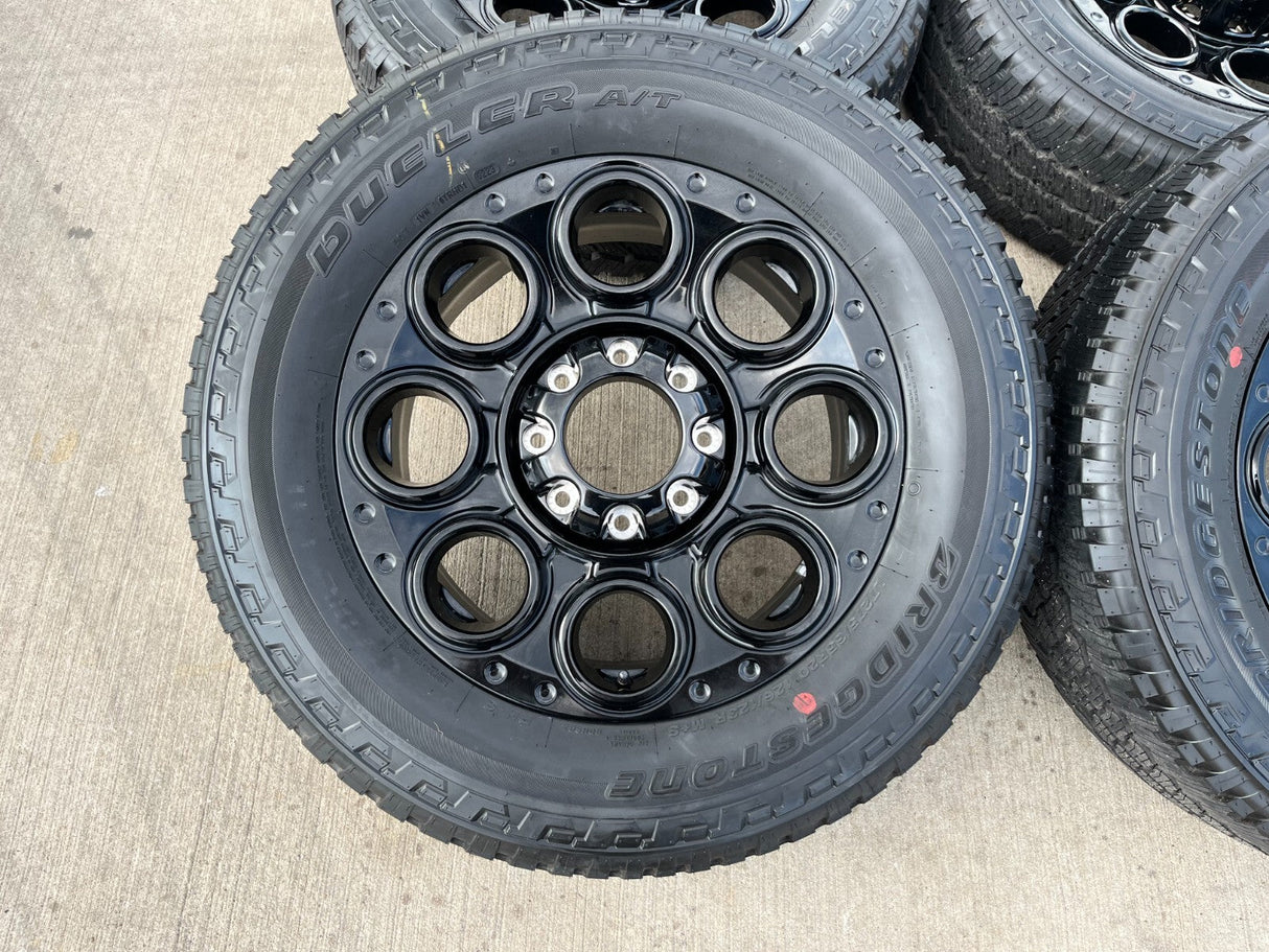 20" Ford F-250 F-350 OEM black TREMOR wheels rims 10484 10299 tires NEW Texas Truck Tire
