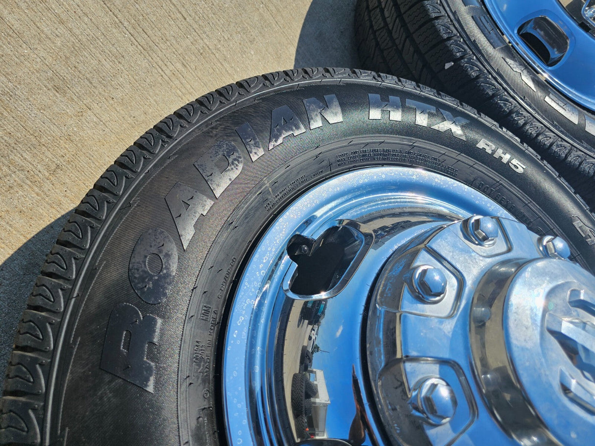 17" Dodge Ram 3500 Dually Laramie 8x200 wheels rims 2703 2704 OEM 2024 2025 NEW Texas Truck Tire