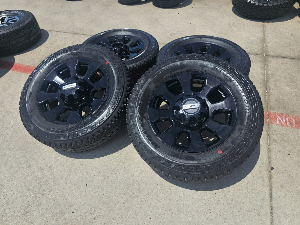 20" Ford F-250 F-350 Tremor OEM Black 10101 rims wheels tires NEW Texas Truck Tire
