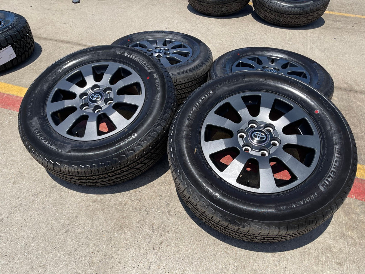 18" Toyota Land Cruiser OEM TRD wheels rims 95952 Tundra Sequoia MICHELIN NEW Texas Truck Tire