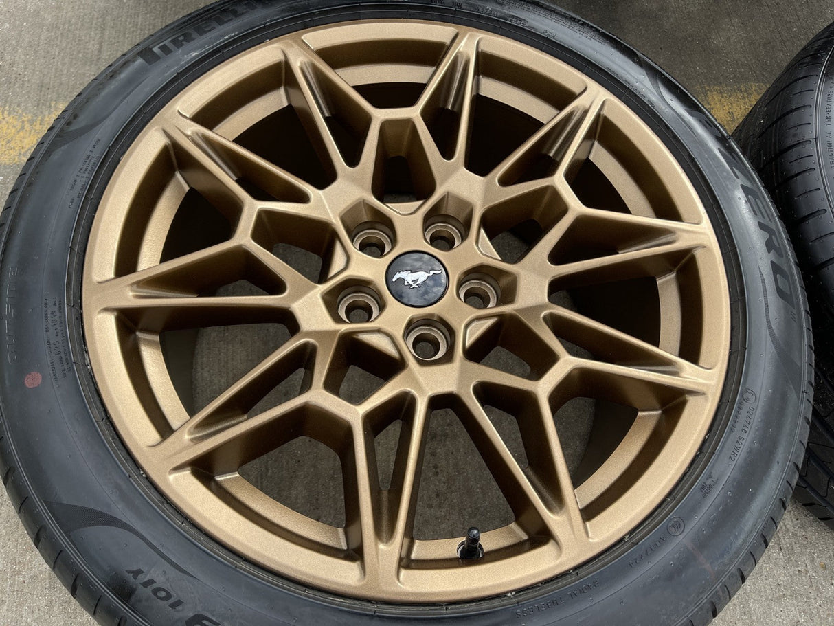 19" Ford Mustang GT Track Pack OEM 10600 10603 Bronze wheels rims 2025 2026 NEW Texas Truck Tire