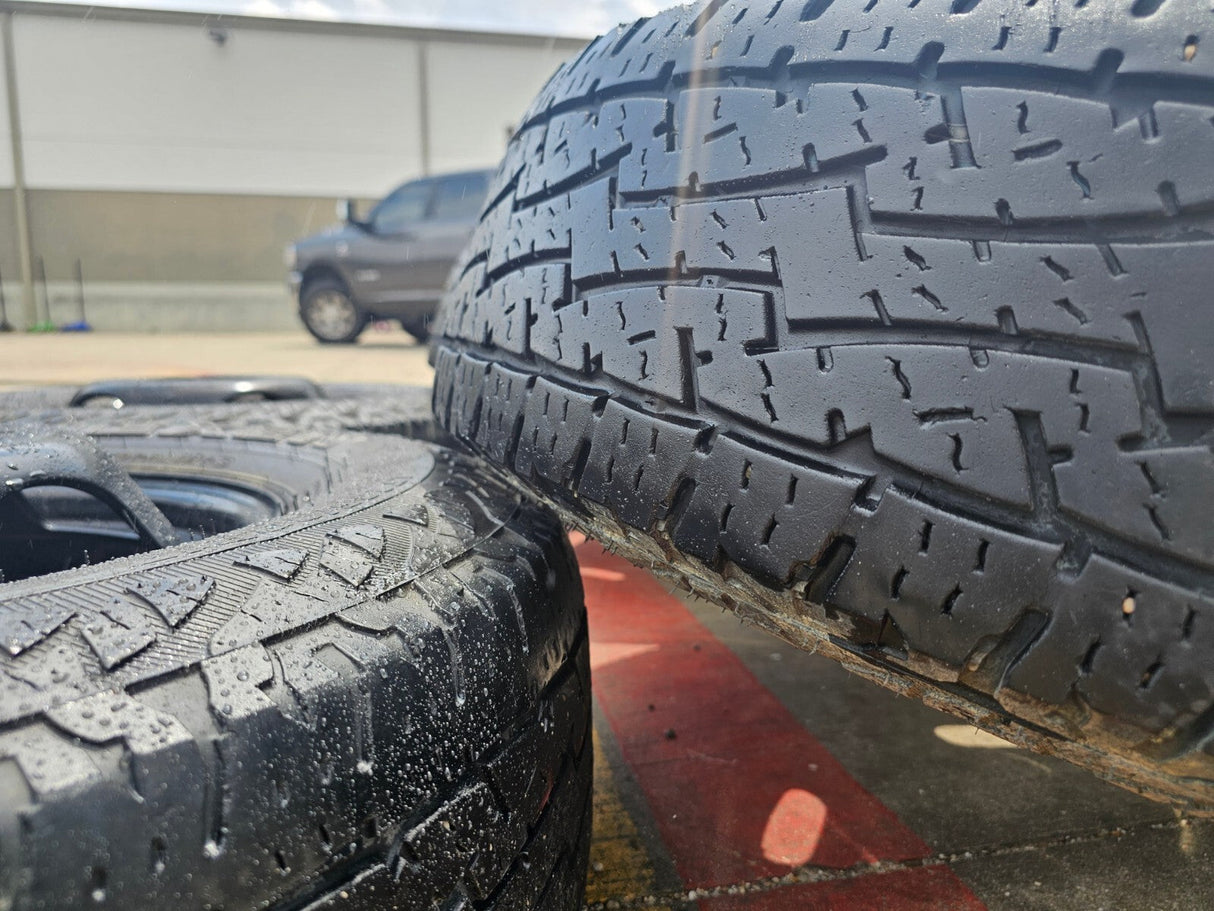 17" Dodge Ram 3500 Dually 8x200 wheels rims 2703 2704 OEM A/T tires Texas Truck Tire