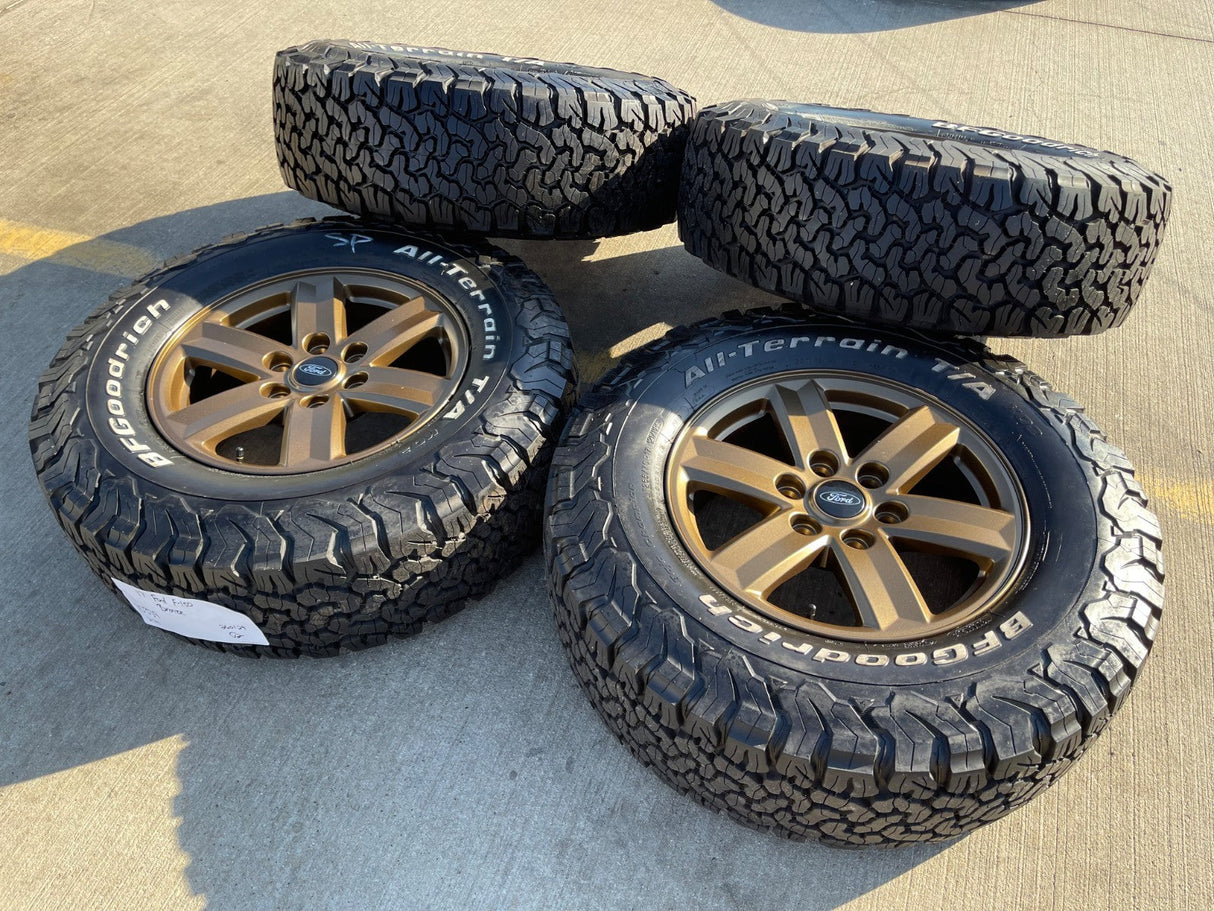 17" Ford F-150 BRONZE Tremor OEM 10339 rims wheels tires BFG KO2 A/T NEW Texas Truck Tire