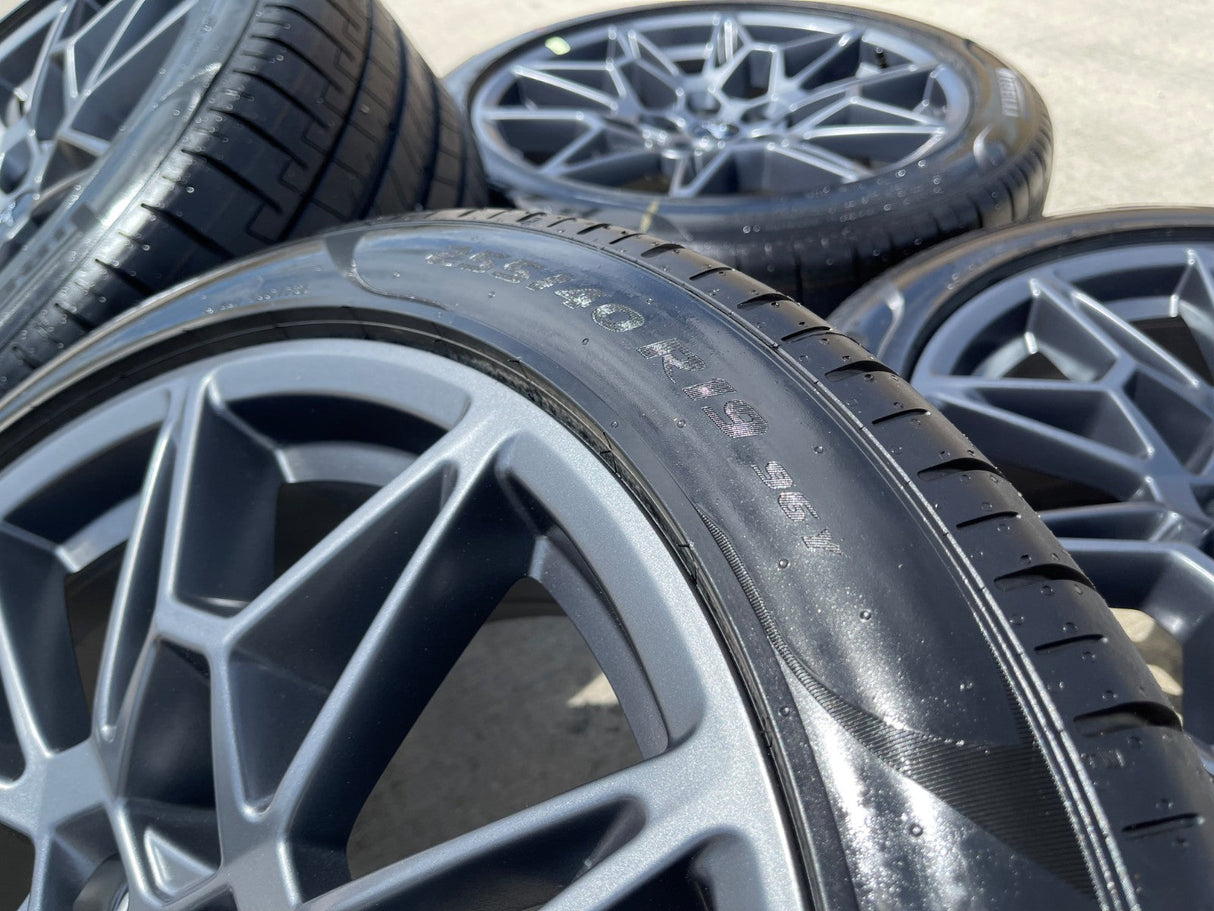 19" Ford Mustang GT Track Pack OEM 10600 10603 wheels rims 2025 2026 TPMS NEW Texas Truck Tire