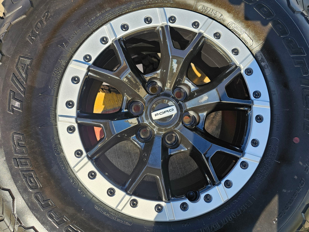 17" Ford F-150 Raptor R OEM Replica BEADLOCK 10460 rims wheels 35" tires BFG NEW Texas Truck Tire