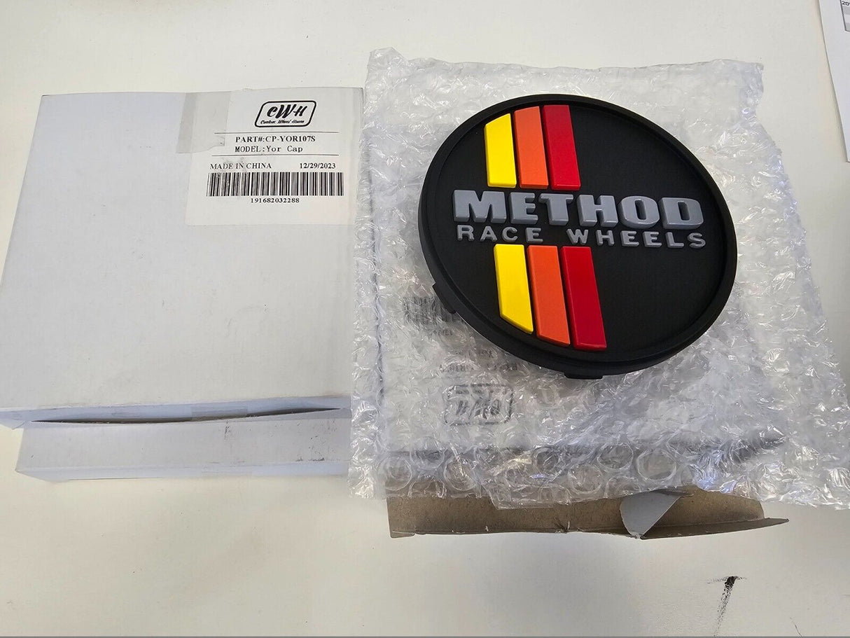 (1) Method YOR CP-YOR107S Heritage Toyota Stripe snap in center cap Texas Truck Tire