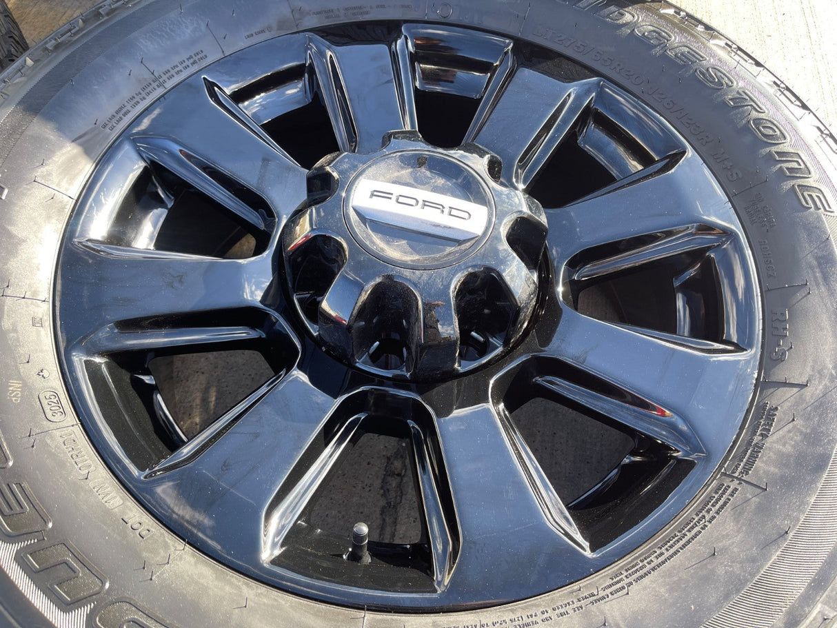 20" Ford F-250 F-350 Platinum OEM rims wheels 10103 tires BRIDGESTONE A/T NEW Texas Truck Tire