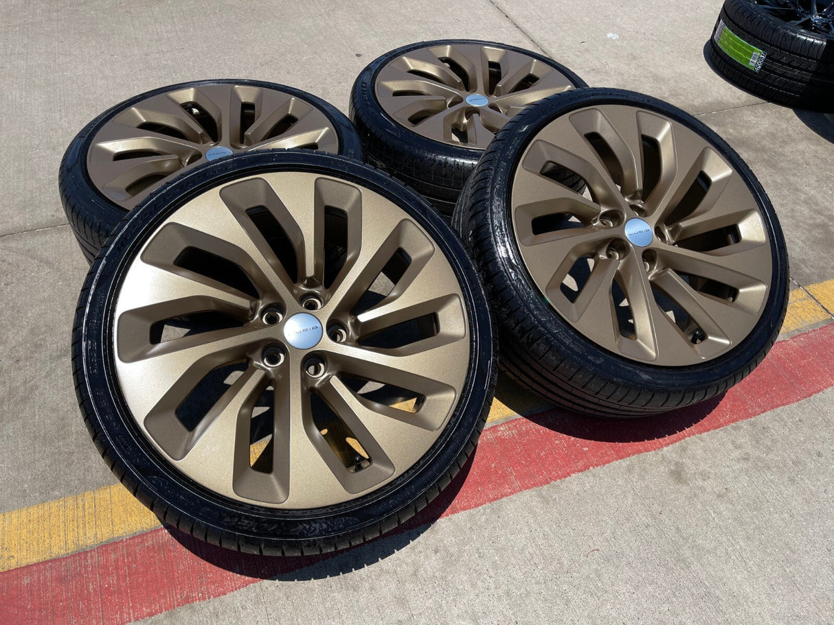 21" Lucid Air OEM Grand Touring 95542 95543 wheels rims 2022 2023 2024 2025 NEW Texas Truck Tire