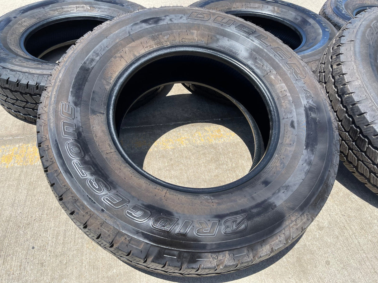 (5) 255/75/17 Bridgestone Dueler A/T tires Jeep Wrangler Ford Bronco Texas Truck Tire
