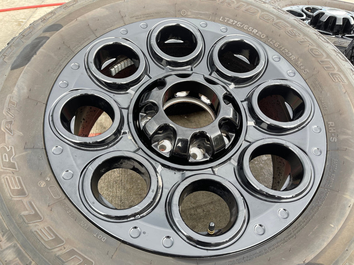 20" Ford F-250 F-350 OEM black TREMOR 10299 10484 wheels rims 2023 2024 2025 Texas Truck Tire