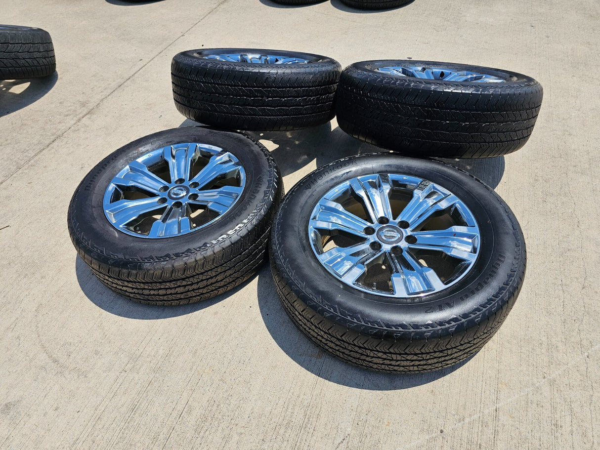 20" Nissan Titan Armada OEM 62753 wheels rims 2018 2019 2020 2022 2023 2024 2025 Texas Truck Tire