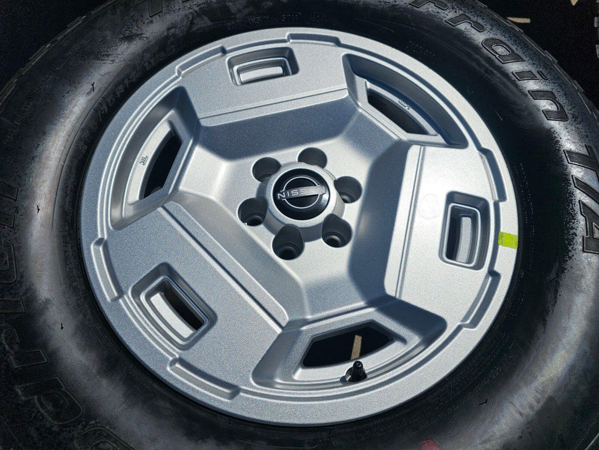17" Nissan Frontier OEM Retro Hardbody Edition 62783 wheels rims 2025 NEW BFG Texas Truck Tire