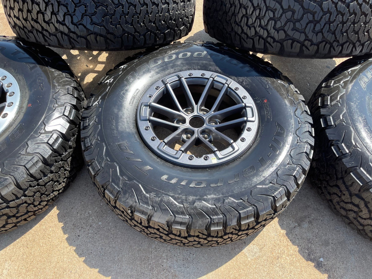 (5) 17" Ford F-150 Raptor OEM rims wheels TRUE BEADLOCK 96450 Expedition BFG 37" Texas Truck Tire