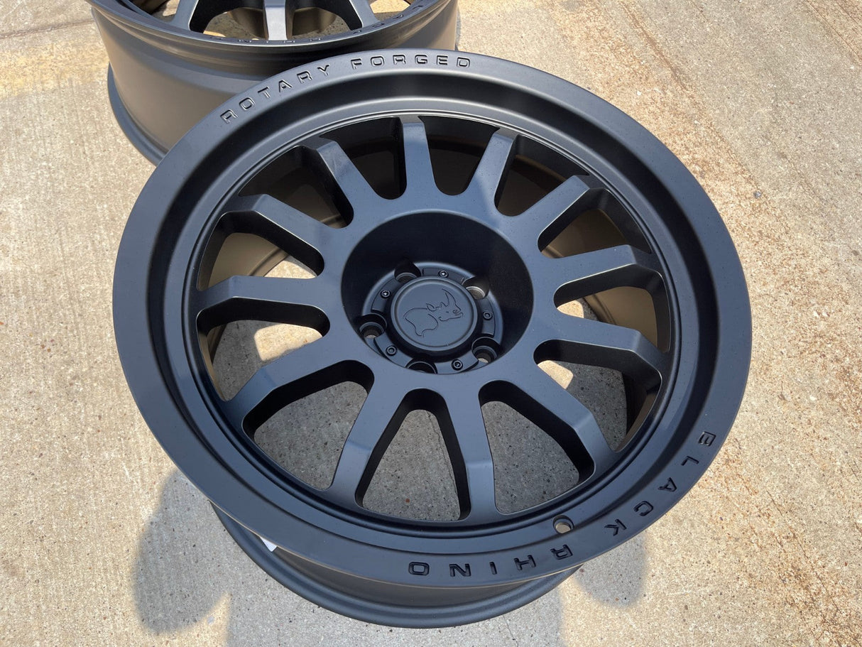 (1) 20" 20x9.5 Black Rhino Rapid RF Jeep Wrangler Gladiator wheel rim NEW Texas Truck Tire