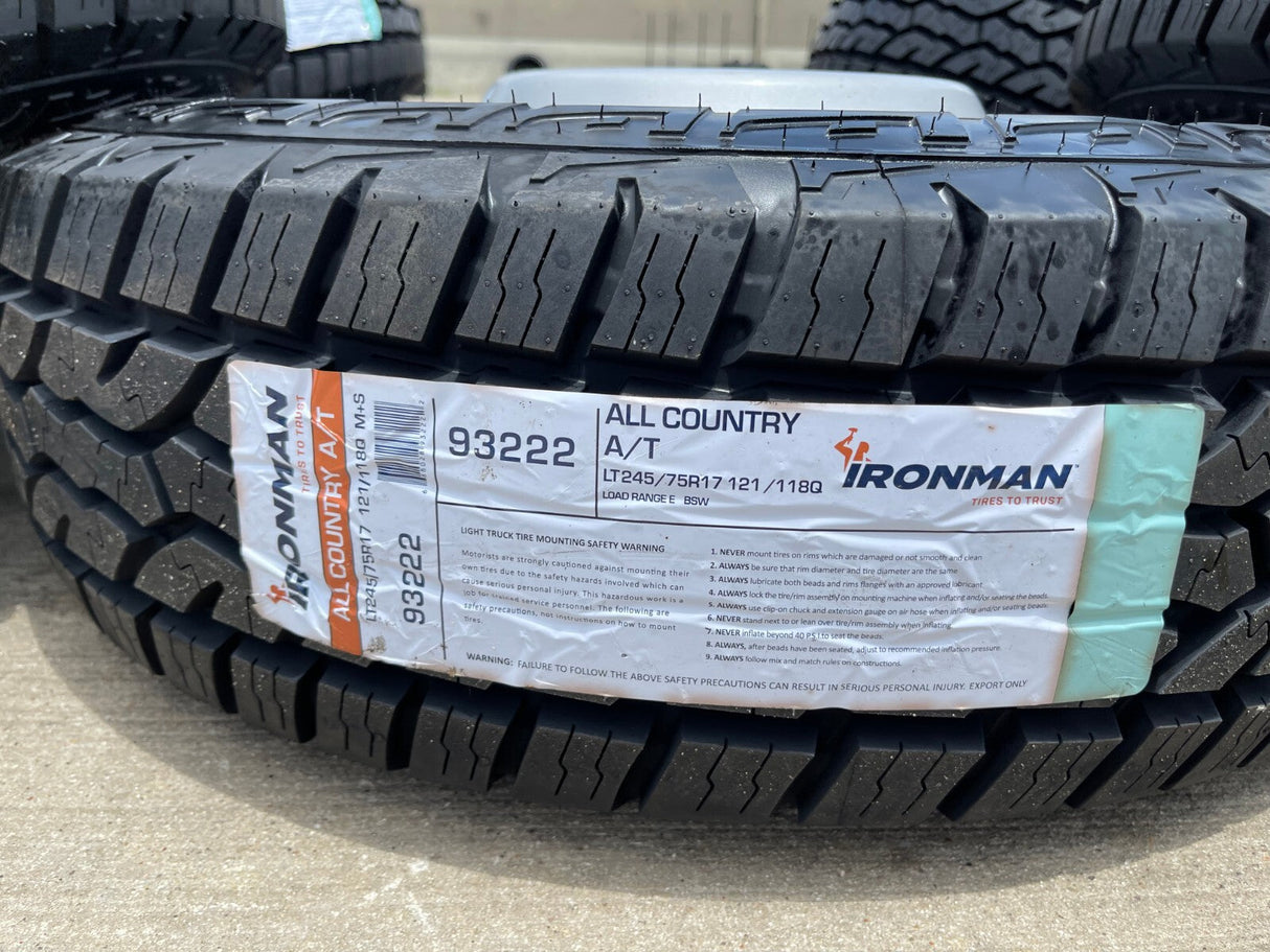 17" Ford F-350 Dually OEM 10477 10478 rims wheels 2024 2025 2026 IRONMAN A/T NEW Texas Truck Tire