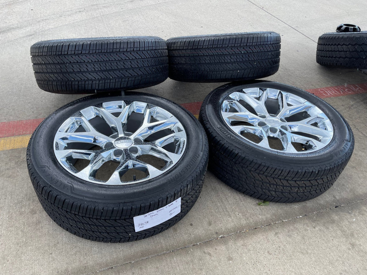 22" GMC Yukon Sierra DENALI OEM 5904 wheels rims 2022 2023 2024 2025 2026 Texas Truck Tire