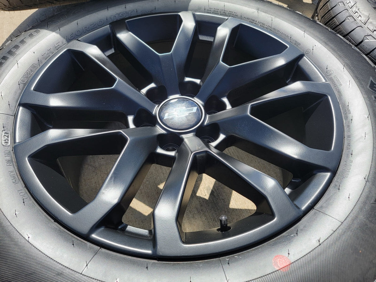 20" GMC Sierra Yukon AT4 Tahoe Silverado OEM 5924 wheels rims tires NEW Texas Truck Tire
