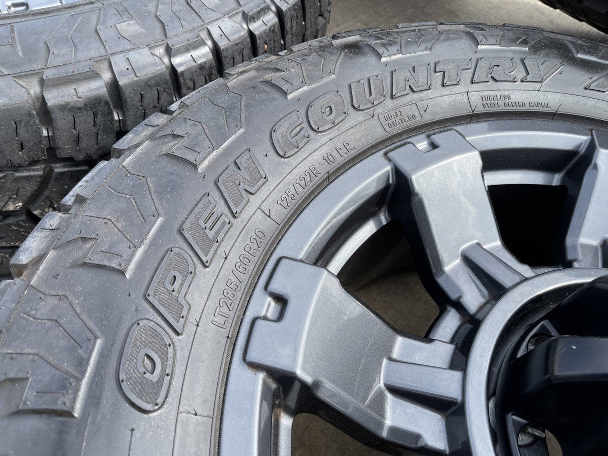 20" Ford F-250 F-350 OEM 10296 10485 Lariat wheels rims 2023 2024 2025 2026 TOYO Texas Truck Tire