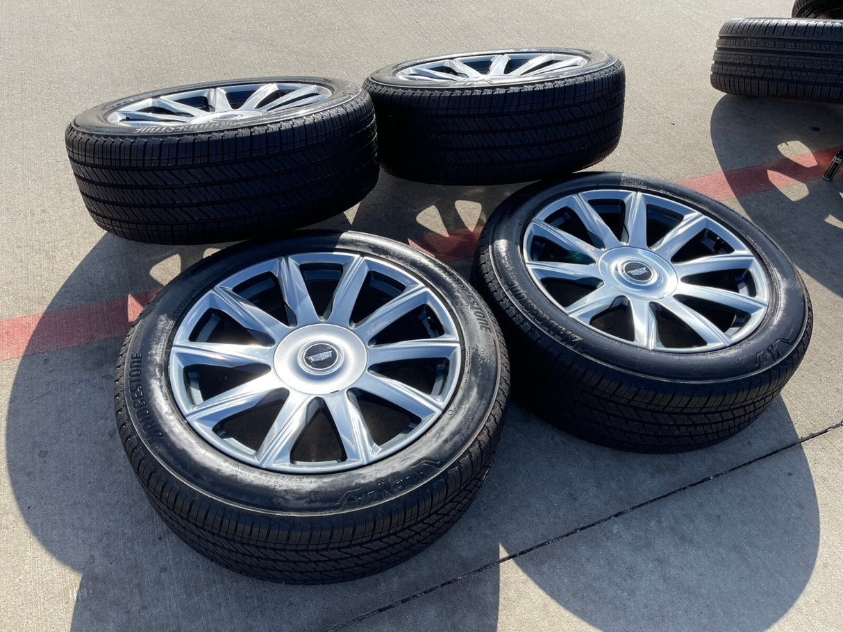 22" Cadillac Escalade Platinum OEM 95078 wheels rims 2023 2024 2025 2026 NEW Texas Truck Tire