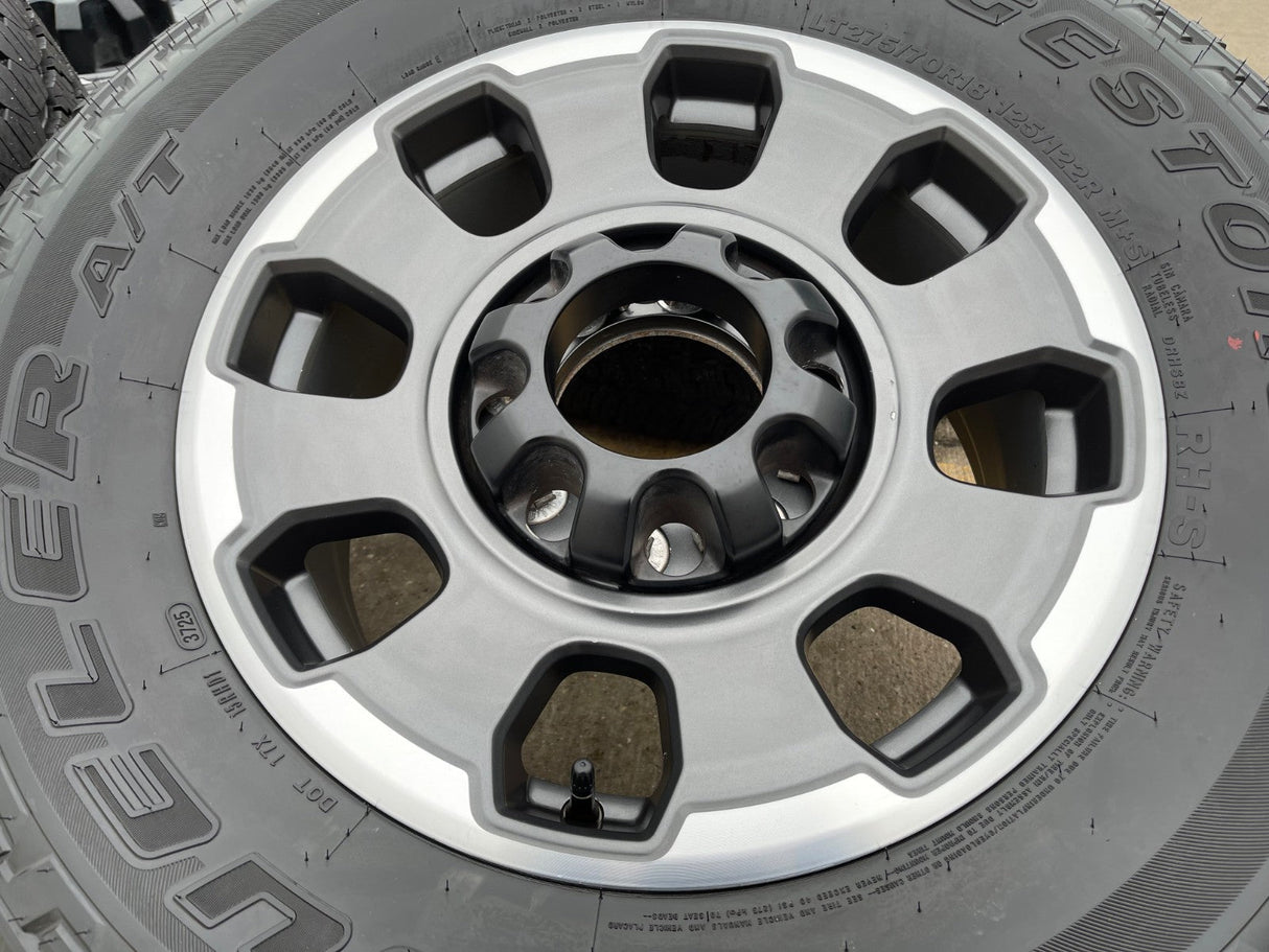 18" Ford F-250 F-350 OEM TREMOR 10482 rims wheels 2024 2025 2026 BRIDGESTONE Texas Truck Tire
