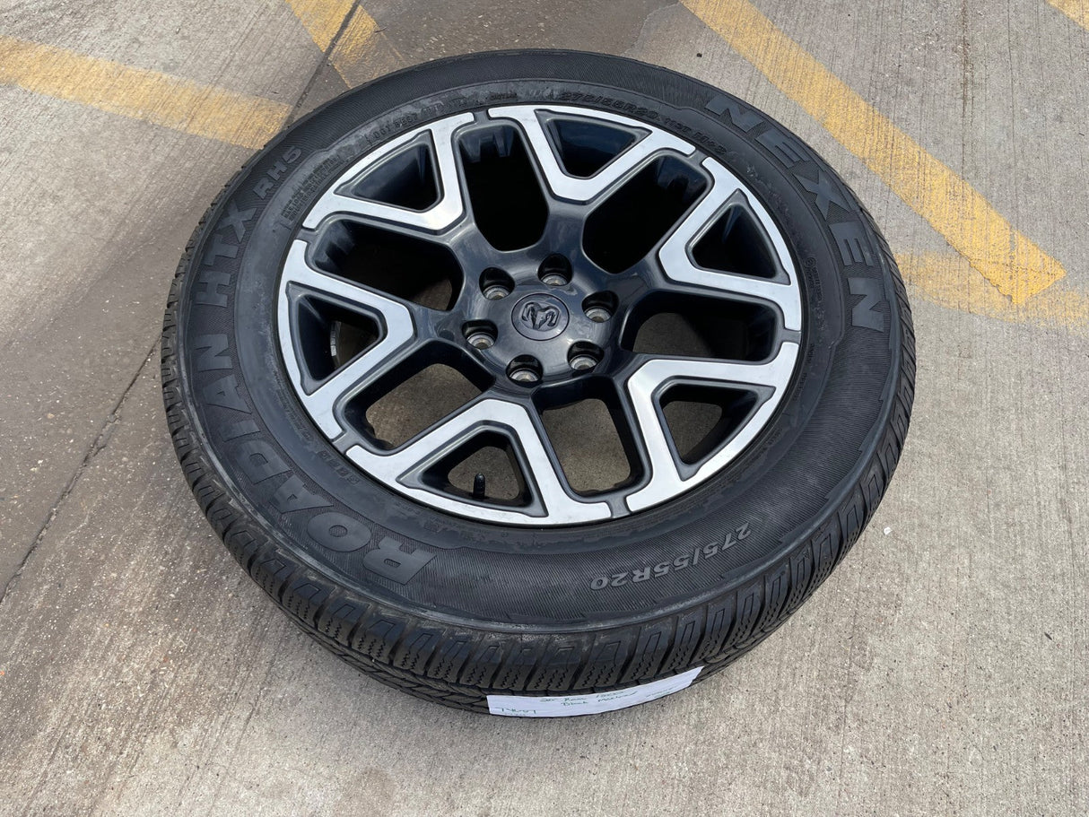 20" Dodge Ram 1500 OEM 94059 Laramie wheel rim 68583860AA Spare 2024 2025 2026 Texas Truck Tire