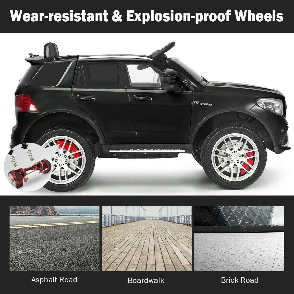 Licensed Kids Ride On Car - 12V Mercedes Benz GLE Style