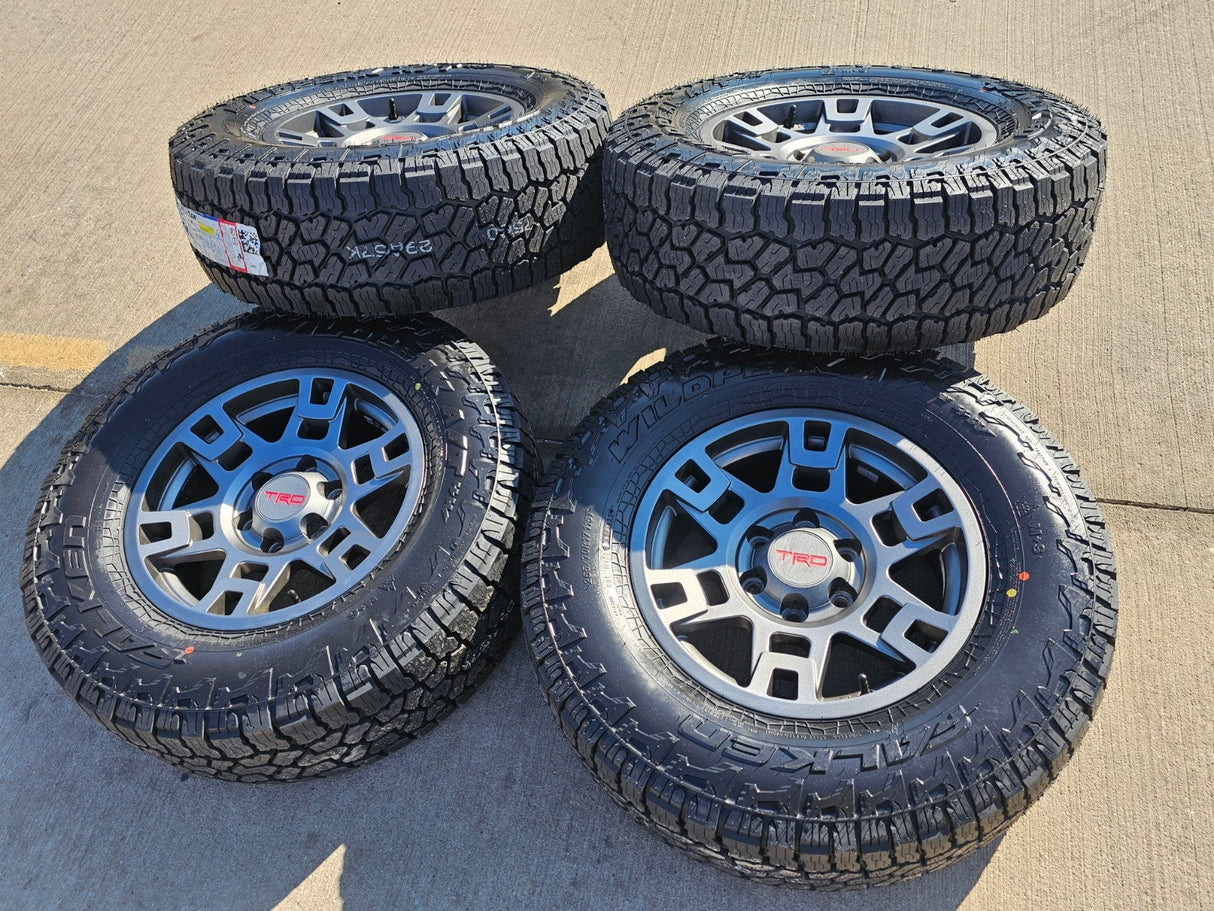 17" Toyota Tacoma 4Runner OEM wheels rims GRAY 75167 TRD FJ FALKEN A/T4 NEW Texas Truck Tire