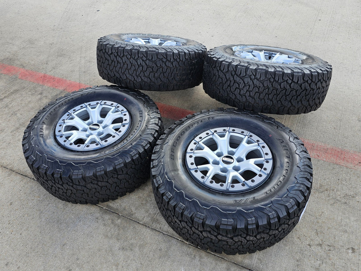 17" Ford F-150 Raptor R OEM Replica BEADLOCK 10460 rims wheels 35" tires BFG NEW Texas Truck Tire
