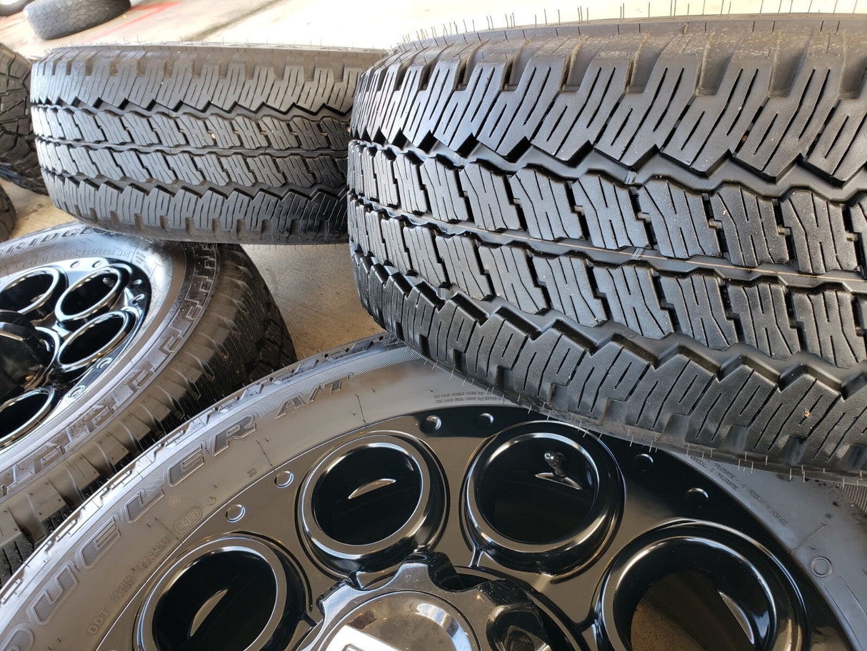 20" Ford F-250 F-350 OEM black TREMOR 10484 10299 wheels rims BRIDGESTONE Texas Truck Tire