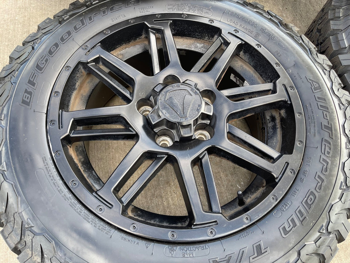 20" Toyota Tundra Sequoia T FORCE TSS TRD OEM black wheels rims 5x150 NEW BFG Texas Truck Tire