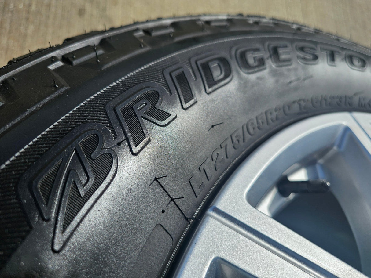 20" GMC Sierra AT4 2500 3500 OEM wheels rims 5950 Silverado BRIDGESTONE DUELER Texas Truck Tire