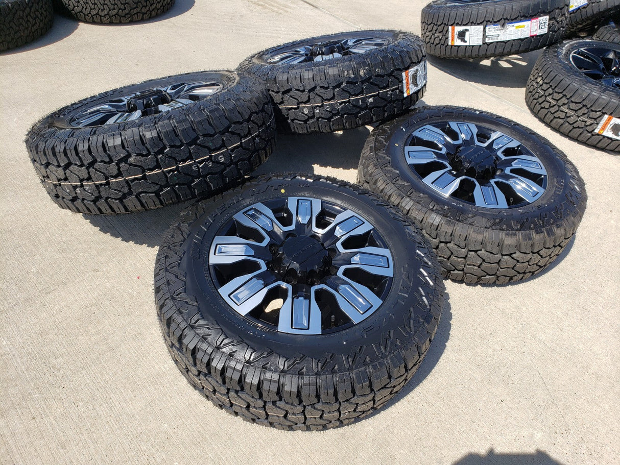 20" GMC Sierra DENALI ULTIMATE 2500 3500 OEM 5958 14138 wheels rims R/T NEW Texas Truck Tire