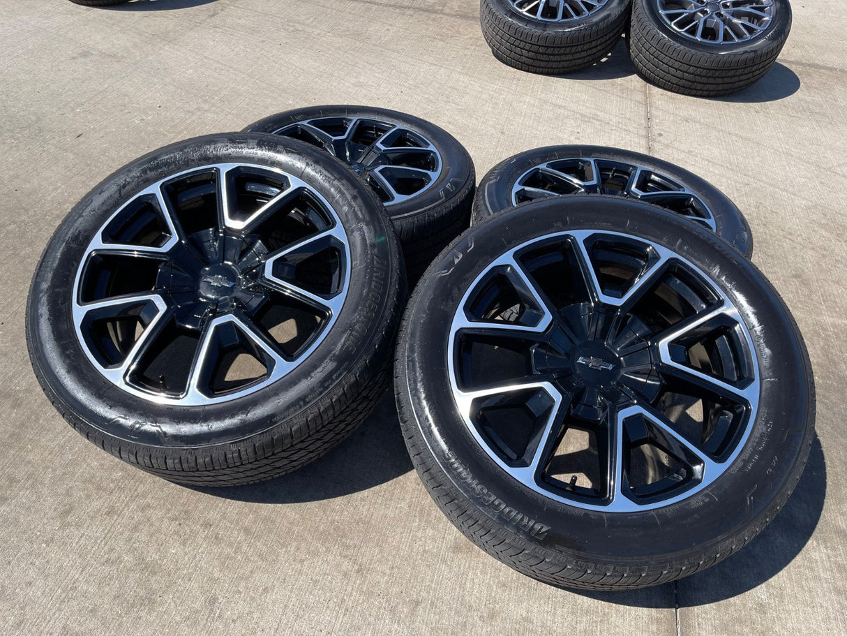 22" Chevy Tahoe Suburban RST OEM 14035 wheels rims Silverado 2024 2025 2026 2027 Texas Truck Tire