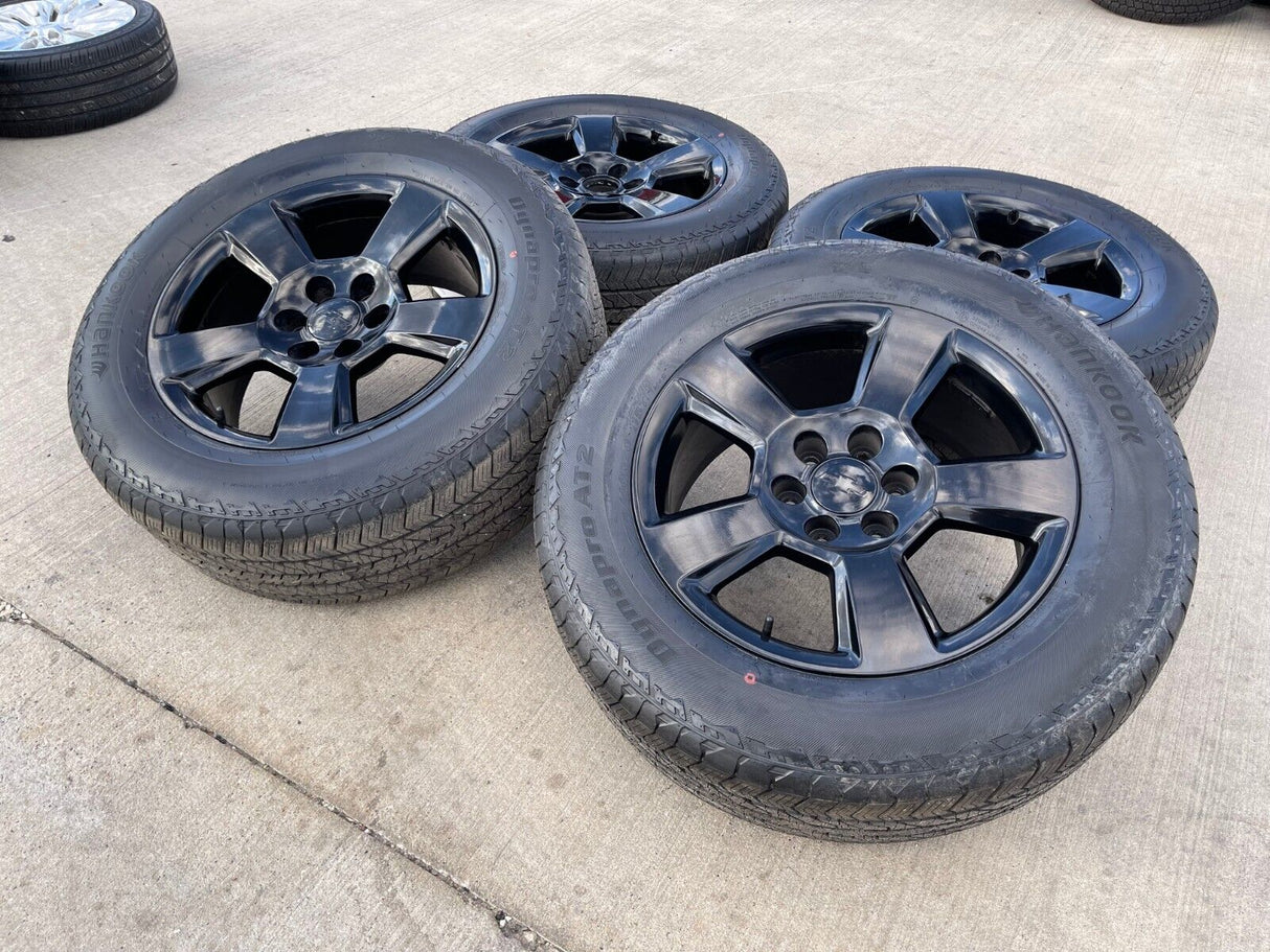 20" Chevy Silverado 1500 Tahoe Suburban OEM wheels rims 5652 tires GMC Texas Truck Tire