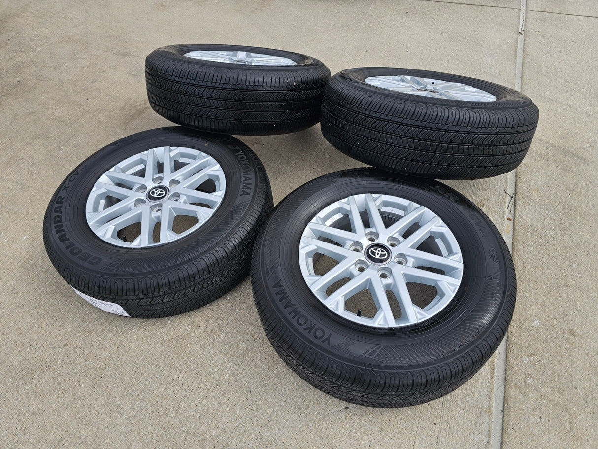 18" Toyota Tundra Sequoia OEM wheels rims 75281 LX600 2024 2025 2026 YOKOHAMA Texas Truck Tire