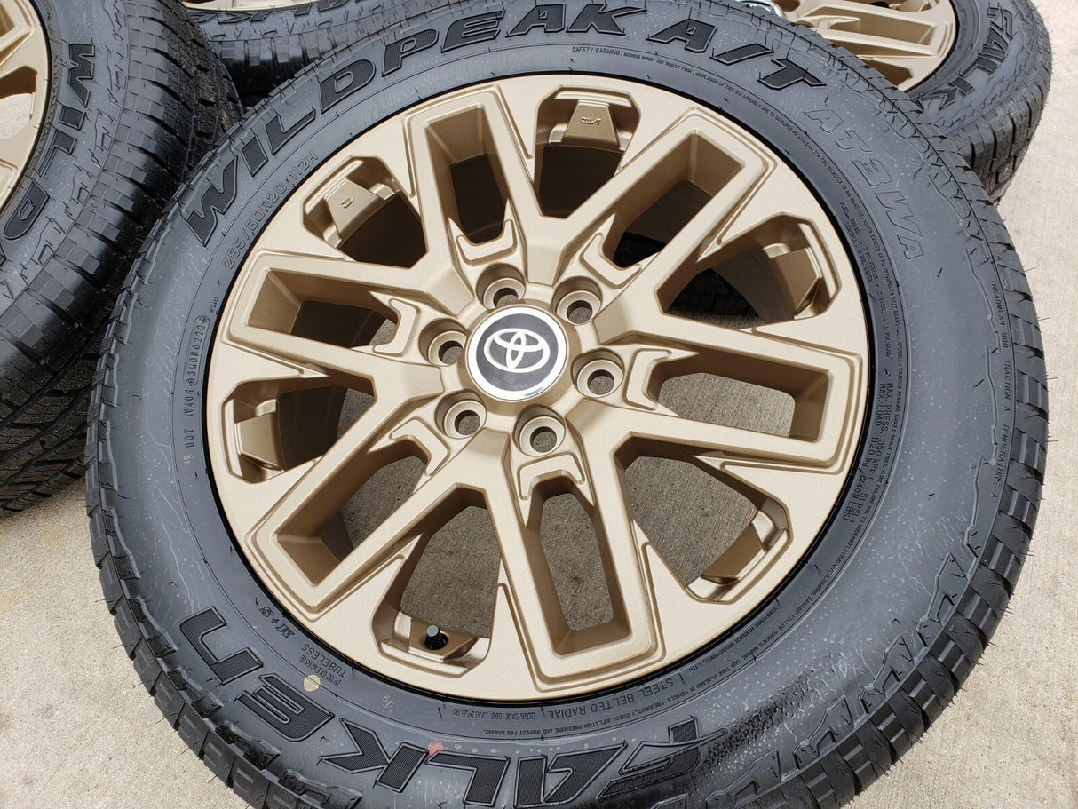 20" Toyota Tundra TRD OEM wheels rims BRONZE TSS 95295 75276 Sequoia 2026 NEW Texas Truck Tire