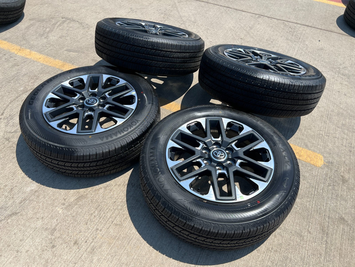 20" Toyota Tundra Platinum OEM wheels rims 95295 75276 Sequoia 2024 2025 NEW Texas Truck Tire