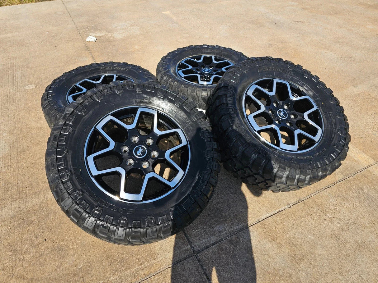 18" Ford Ranger Bronco wheels rims 95213 tires 2022 2023 2024 2025 33" Texas Truck Tire