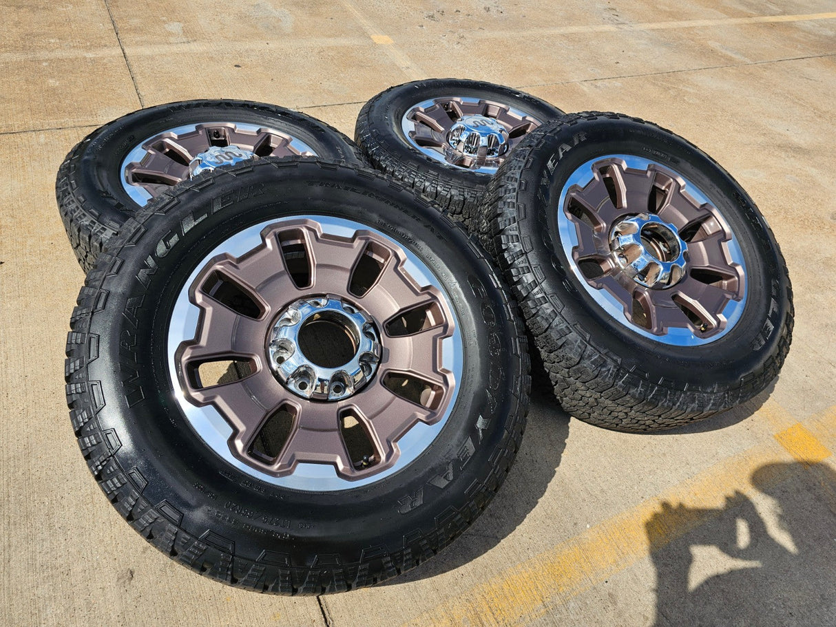 20" Ford F-250 F-350 OEM 10487 LIMITED KING RANCH tan wheels rims GOODYEAR Texas Truck Tire