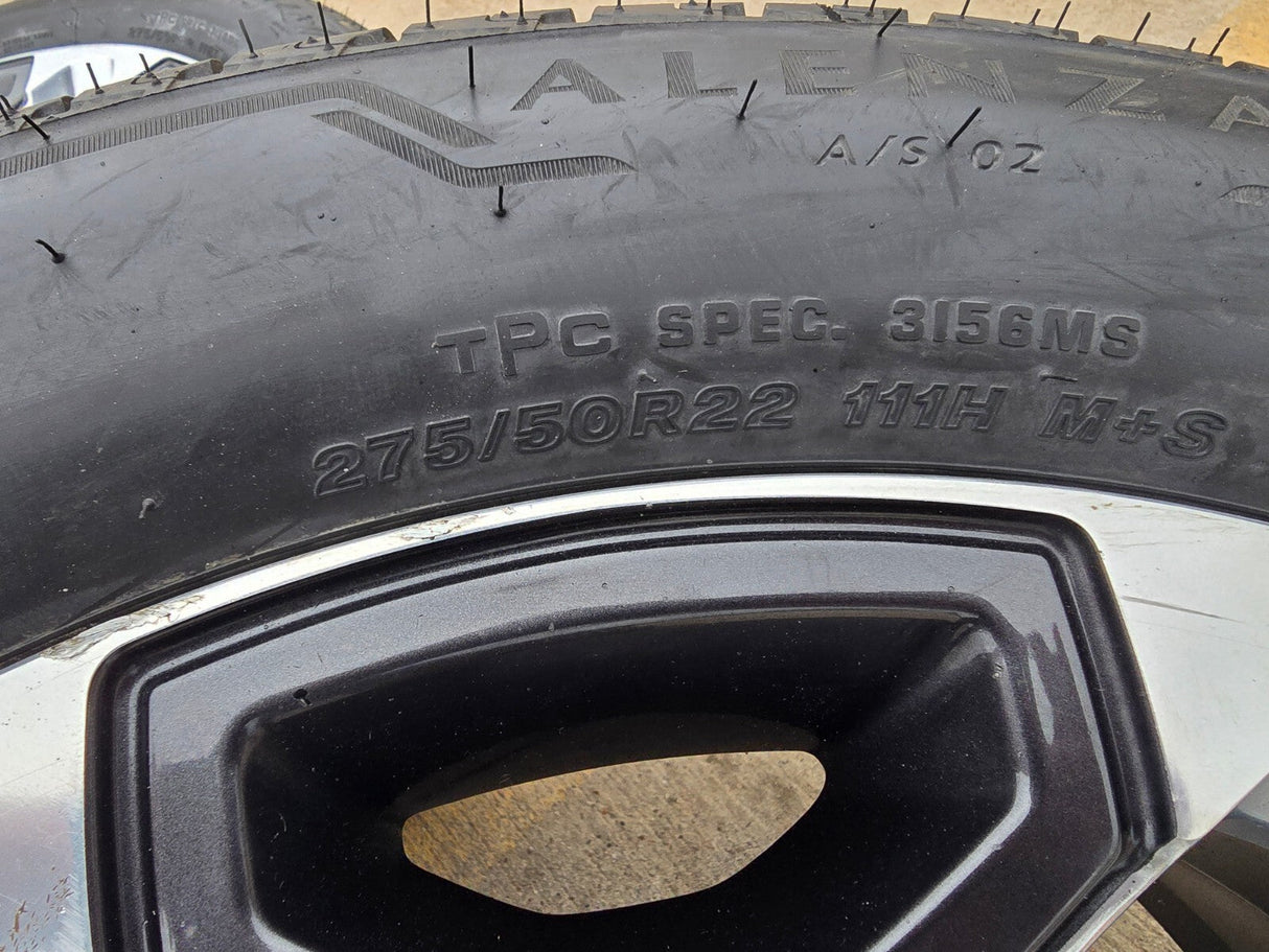 22" Dodge Ram 1500 OEM LIMITED Laramie wheels rims 2685 GRAY 2022 2023 2024 2025 Texas Truck Tire